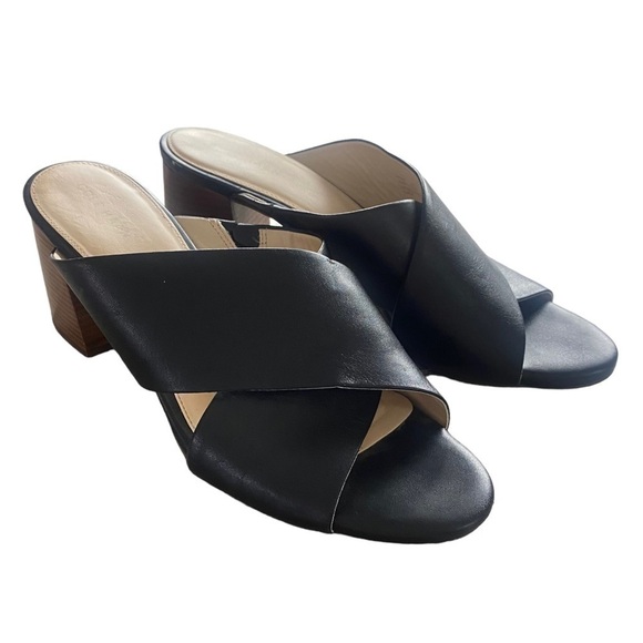 Cole Haan women’s leather block heel crisscross sandals black size 9B - Picture 13 of 15